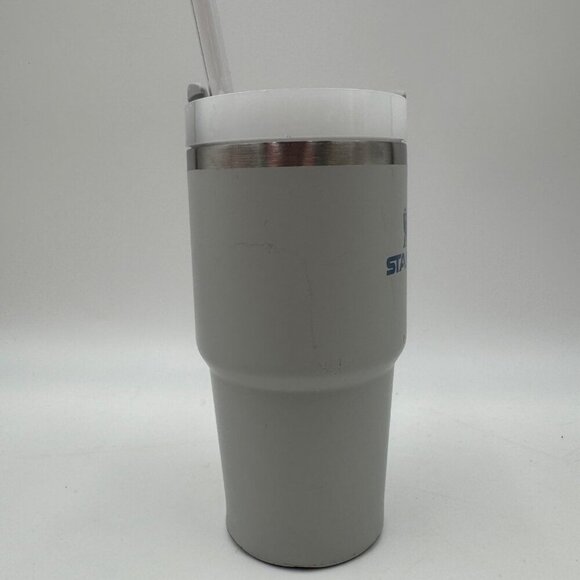 Stanley Insulated Stainless Steel Grey 20oz Cup with new Straw - Picture 6 of 8